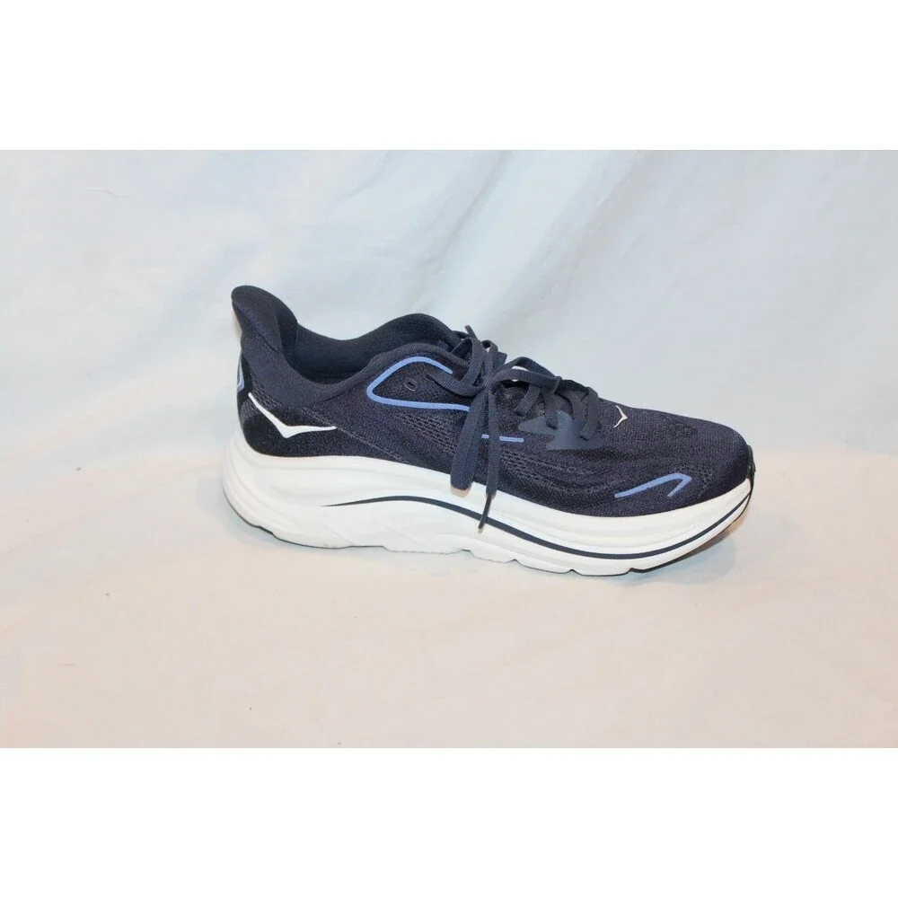 NIB Hoka One Men's Clifton 10 Running Athletic Sneakers NAVY BLUE NWOB 10 D
